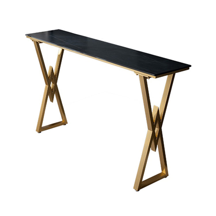 Glam 1/2/3 Pieces Sintered Stone Bar Table Set Rectangular Counter Set for Home Use Clearhalo 'Bar Furniture' 'furn' 'furn_home_bar_bar_sets' 'Furniture' 'Home Bars & Bar Sets' 'home_bar_bar_sets' 'Kitchen & Dining Furniture' 5780637