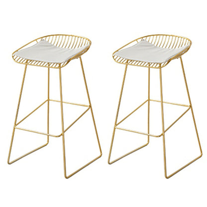 Glam 1/2/3 Pieces Sintered Stone Bar Table Set Rectangular Counter Set for Home Use Gold 30"H Stools (Set of 2) Clearhalo 'Bar Furniture' 'furn' 'furn_home_bar_bar_sets' 'Furniture' 'Home Bars & Bar Sets' 'home_bar_bar_sets' 'Kitchen & Dining Furniture' 5780639