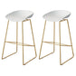 Walnut Solid Wood Bar Table Set 1/2/3/5 Pcs Glam Bar Table and Stools White 30"H Stools (Set of 2) Clearhalo 'Bar Furniture' 'furn' 'furn_home_bar_bar_sets' 'Furniture' 'Home Bars & Bar Sets' 'home_bar_bar_sets' 'Kitchen & Dining Furniture' 5780661