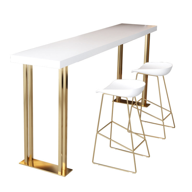 Walnut Solid Wood Bar Table Set 1/2/3/5 Pcs Glam Bar Table and Stools 3 Pieces: Table, 2 Stools Clearhalo 'Bar Furniture' 'furn' 'furn_home_bar_bar_sets' 'Furniture' 'Home Bars & Bar Sets' 'home_bar_bar_sets' 'Kitchen & Dining Furniture' 5780663