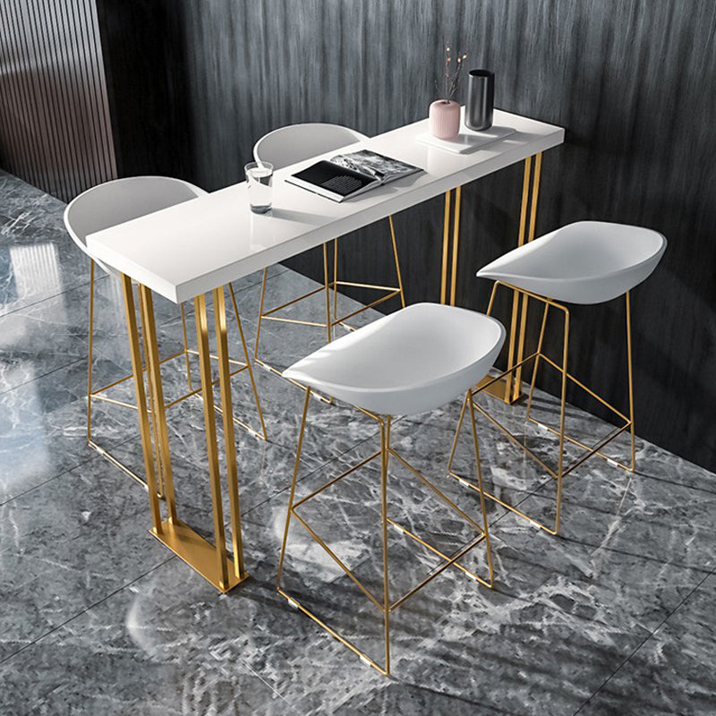Walnut Solid Wood Bar Table Set 1/2/3/5 Pcs Glam Bar Table and Stools Clearhalo 'Bar Furniture' 'furn' 'furn_home_bar_bar_sets' 'Furniture' 'Home Bars & Bar Sets' 'home_bar_bar_sets' 'Kitchen & Dining Furniture' 5780666