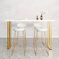 Walnut Solid Wood Bar Table Set 1/2/3/5 Pcs Glam Bar Table and Stools Clearhalo 'Bar Furniture' 'furn' 'furn_home_bar_bar_sets' 'Furniture' 'Home Bars & Bar Sets' 'home_bar_bar_sets' 'Kitchen & Dining Furniture' 5780675