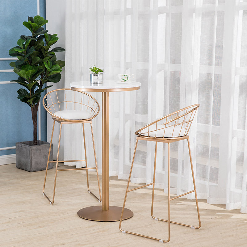 Round 1/2/3/4 Pieces Pub Dining Set Modern Metal Living Room Counter Height Set Clearhalo 'Bar Furniture' 'furn' 'furn_home_bar_bar_sets' 'Furniture' 'Home Bars & Bar Sets' 'home_bar_bar_sets' 'Kitchen & Dining Furniture' 5780688