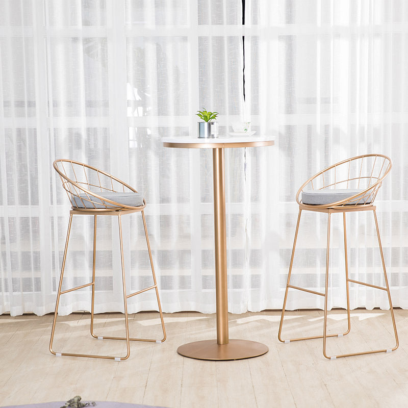 Round 1/2/3/4 Pieces Pub Dining Set Modern Metal Living Room Counter Height Set Clearhalo 'Bar Furniture' 'furn' 'furn_home_bar_bar_sets' 'Furniture' 'Home Bars & Bar Sets' 'home_bar_bar_sets' 'Kitchen & Dining Furniture' 5780692