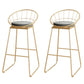 Round 1/2/3/4 Pieces Pub Dining Set Modern Metal Living Room Counter Height Set Grey 30"H Stools (Set of 2) Clearhalo 'Bar Furniture' 'furn' 'furn_home_bar_bar_sets' 'Furniture' 'Home Bars & Bar Sets' 'home_bar_bar_sets' 'Kitchen & Dining Furniture' 5780693