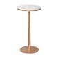 Round 1/2/3/4 Pieces Pub Dining Set Modern Metal Living Room Counter Height Set White 22"L x 22"W Clearhalo 'Bar Furniture' 'furn' 'furn_home_bar_bar_sets' 'Furniture' 'Home Bars & Bar Sets' 'home_bar_bar_sets' 'Kitchen & Dining Furniture' 5780696