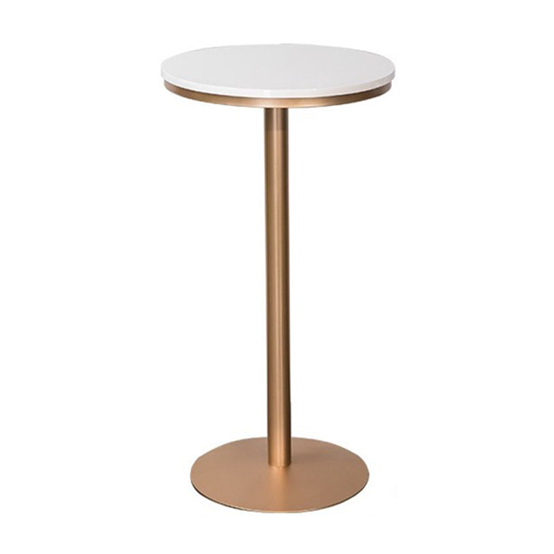 Round 1/2/3/4 Pieces Pub Dining Set Modern Metal Living Room Counter Height Set White 22"L x 22"W Clearhalo 'Bar Furniture' 'furn' 'furn_home_bar_bar_sets' 'Furniture' 'Home Bars & Bar Sets' 'home_bar_bar_sets' 'Kitchen & Dining Furniture' 5780696