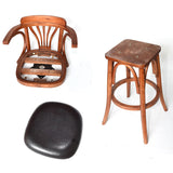 Industrial 1/2/3 pezzi tavolo da bar rotondo set tavolo da bar in legno massiccio per uso domestico