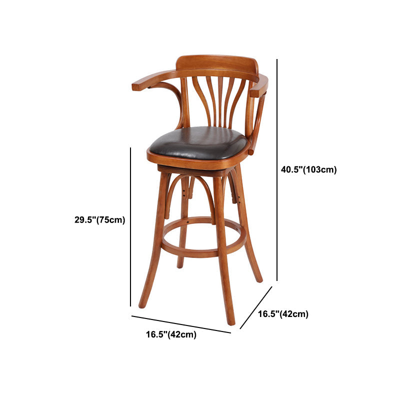 Industrial 1/2/3 Pieces Round Bar Table Set Solid Wood Bar Table Set for Home Use