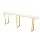 Rectangle Artificial Marble Bar Table Set Luxurious 1/2/3/4/5/7 Pieces Counter Table Set