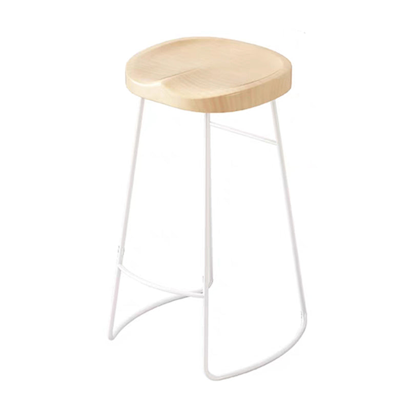 Rectangular Solid Wood Bar Table Set 1/5/6 Pieces Counter Table with Backless Stools Wood 30"H Stool (Single) Clearhalo 'Bar Furniture' 'furn' 'furn_home_bar_bar_sets' 'Furniture' 'Home Bars & Bar Sets' 'home_bar_bar_sets' 'Kitchen & Dining Furniture' 5780845
