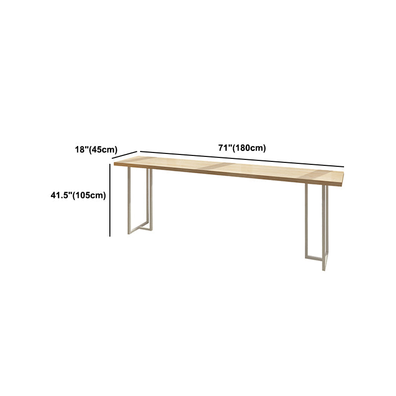 Rectangular Solid Wood Bar Table Set 1/5/6 Pieces Counter Table with Backless Stools Clearhalo 'Bar Furniture' 'furn' 'furn_home_bar_bar_sets' 'Furniture' 'Home Bars & Bar Sets' 'home_bar_bar_sets' 'Kitchen & Dining Furniture' 5780851