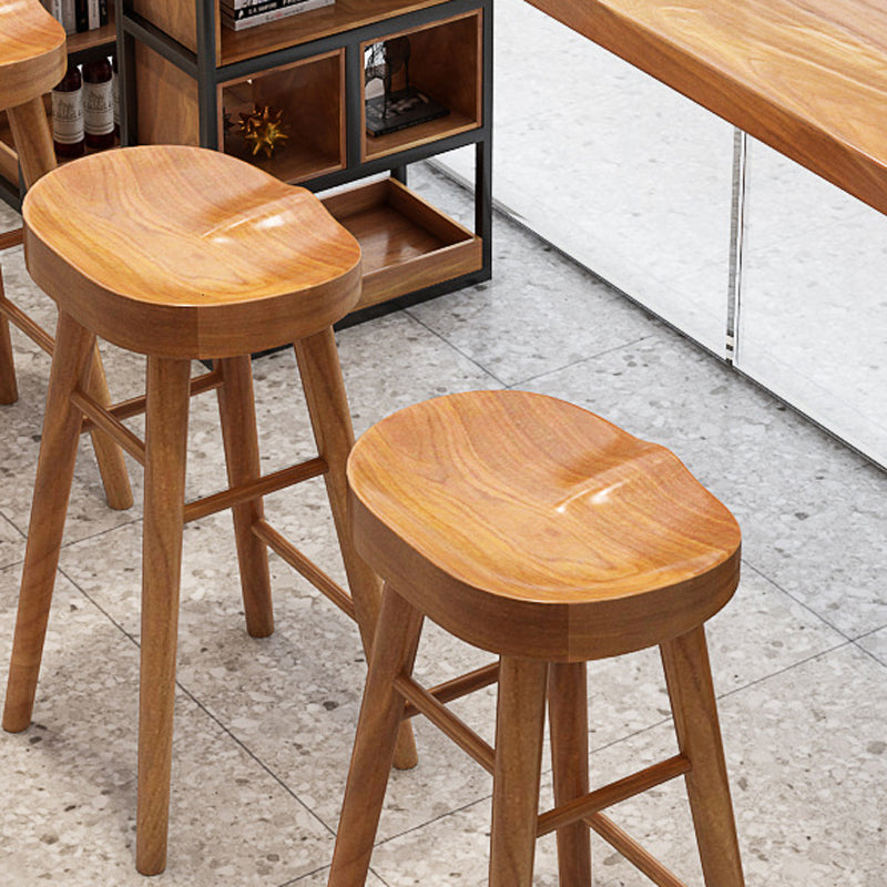 Contemporary Rectangle Bar Table Set 1/2/4/7 Pcs Solid Wood Bar Table and Bar Stools Clearhalo 'Bar Furniture' 'furn' 'furn_home_bar_bar_sets' 'Furniture' 'Home Bars & Bar Sets' 'home_bar_bar_sets' 'Kitchen & Dining Furniture' 5780895