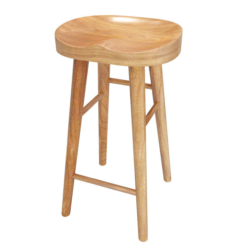 Contemporary Rectangle Bar Table Set 1/2/4/7 Pcs Solid Wood Bar Table and Bar Stools Clearhalo 'Bar Furniture' 'furn' 'furn_home_bar_bar_sets' 'Furniture' 'Home Bars & Bar Sets' 'home_bar_bar_sets' 'Kitchen & Dining Furniture' 5780896