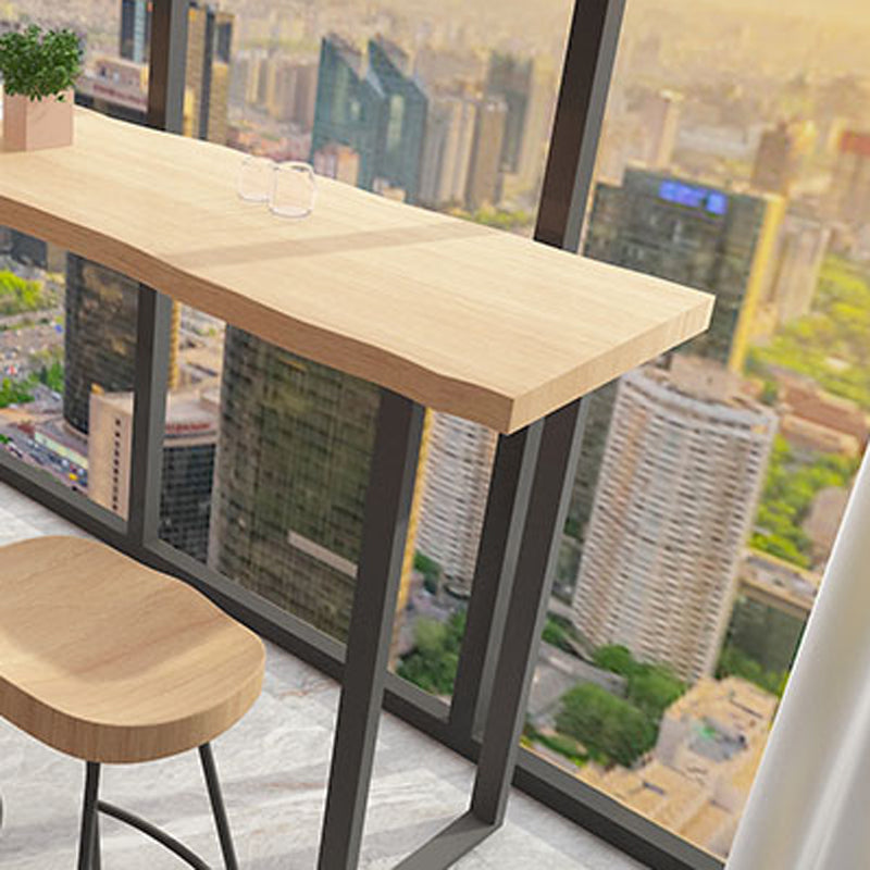 Ensemble de Table de Bar rectangulaire en bois massif, Table de comptoir 1/5/9 pièces avec tabourets sans dossier