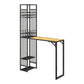 Glam opklapbare bartafelset 1/2-delige bartafel en barkrukken met metalen frame