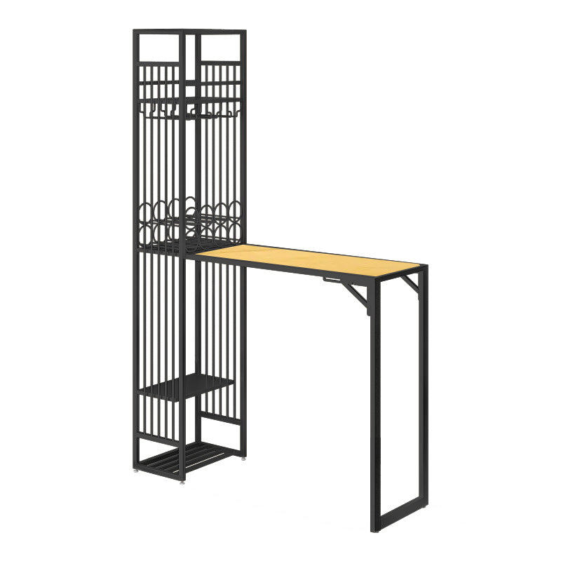 Glam opklapbare bartafelset 1/2-delige bartafel en barkrukken met metalen frame
