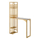 Glam opklapbare bartafelset 1/2-delige bartafel en barkrukken met metalen frame