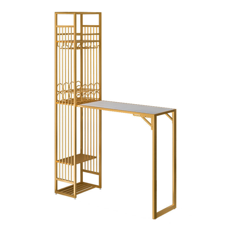 Glam opklapbare bartafelset 1/2-delige bartafel en barkrukken met metalen frame