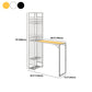 Glam opklapbare bartafelset 1/2-delige bartafel en barkrukken met metalen frame