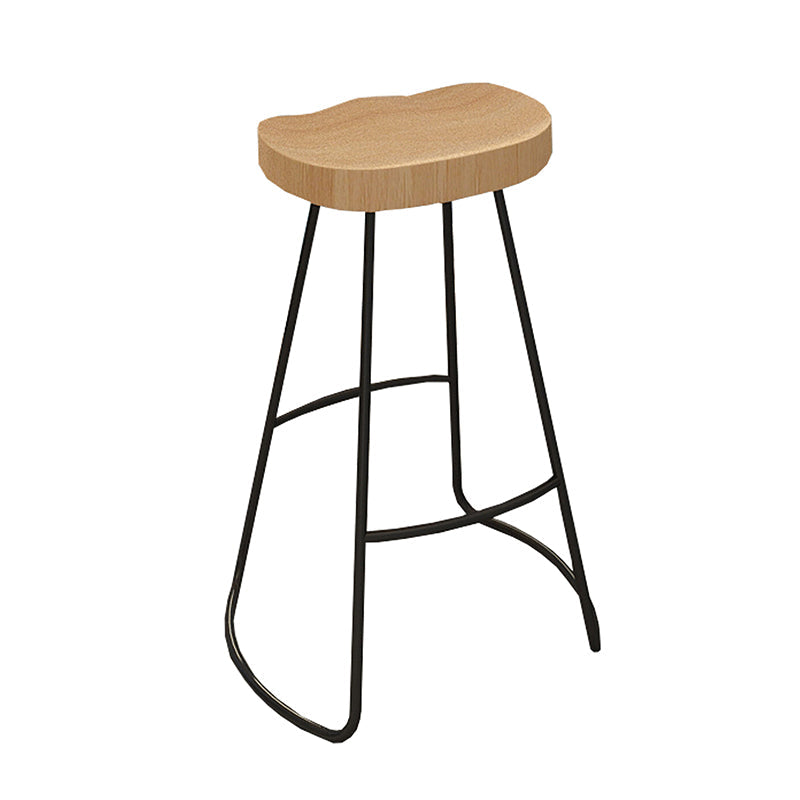 Juego de mesa de bar rectangular de madera maciza, mesa de mostrador de 1/5 piezas con taburetes sin respaldo