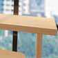 Juego de mesa de bar rectangular de madera maciza, mesa de mostrador de 1/5 piezas con taburetes sin respaldo