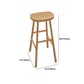 Juego de mesa de bar rectangular de madera maciza, mesa de mostrador de 1/5 piezas con taburetes sin respaldo