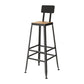 Set tavolo da bar moderno da 1/7 pezzi Tavolo da bancone rettangolare in legno di pino con sgabelli alti per bar
