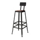 Set tavolo da bar moderno da 1/7 pezzi Tavolo da bancone rettangolare in legno di pino con sgabelli alti per bar
