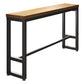 Set tavolo da bar moderno da 1/7 pezzi Tavolo da bancone rettangolare in legno di pino con sgabelli alti per bar