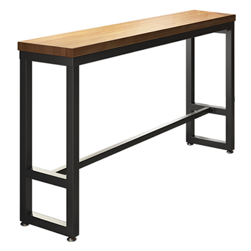 Set tavolo da bar moderno da 1/7 pezzi Tavolo da bancone rettangolare in legno di pino con sgabelli alti per bar