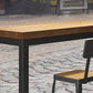 Set tavolo da bar moderno da 1/7 pezzi Tavolo da bancone rettangolare in legno di pino con sgabelli alti per bar