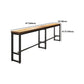 Set tavolo da bar moderno da 1/7 pezzi Tavolo da bancone rettangolare in legno di pino con sgabelli alti per bar