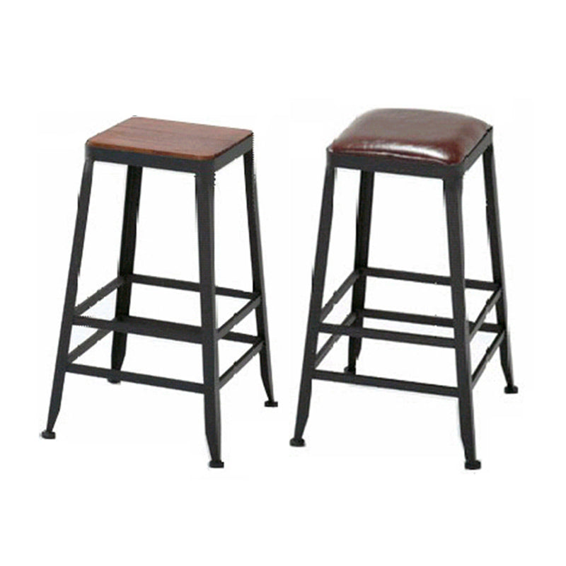 Industrial 1/2/9 Pieces Bar Table Set Rectangle Pine Wood Counter Table with High Stools Clearhalo 'Bar Furniture' 'furn' 'furn_home_bar_bar_sets' 'Furniture' 'Home Bars & Bar Sets' 'home_bar_bar_sets' 'Kitchen & Dining Furniture' 5781088