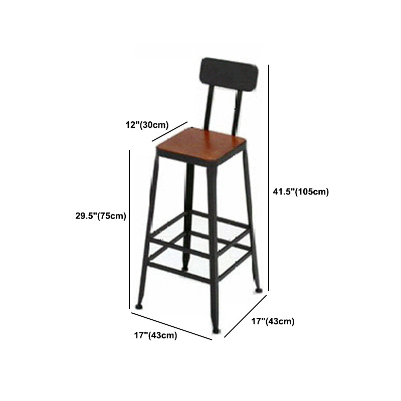 Industrial 1/2/9 Pieces Bar Table Set Rectangle Pine Wood Counter Table with High Stools Clearhalo 'Bar Furniture' 'furn' 'furn_home_bar_bar_sets' 'Furniture' 'Home Bars & Bar Sets' 'home_bar_bar_sets' 'Kitchen & Dining Furniture' 5781111