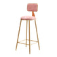 Glam 1/5/7 Pieces Bar Table Set Rectangle Stone Counter Table for Milk Tea Shop Pink 30"H Stool (Single) Clearhalo 'Bar Furniture' 'furn' 'furn_home_bar_bar_sets' 'Furniture' 'Home Bars & Bar Sets' 'home_bar_bar_sets' 'Kitchen & Dining Furniture' 5781145