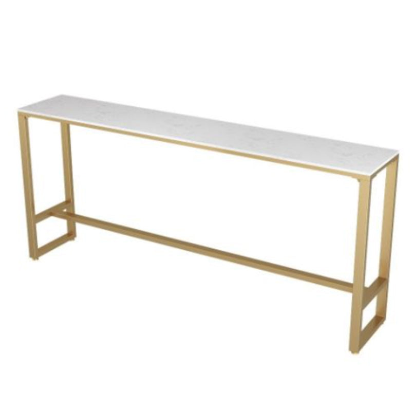 Glam 1/5/7 Pieces Bar Table Set Rectangle Stone Counter Table for Milk Tea Shop Clearhalo 'Bar Furniture' 'furn' 'furn_home_bar_bar_sets' 'Furniture' 'Home Bars & Bar Sets' 'home_bar_bar_sets' 'Kitchen & Dining Furniture' 5781147