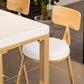 Glam 1/5/7 Pieces Bar Table Set Rectangle Stone Counter Table for Milk Tea Shop Clearhalo 'Bar Furniture' 'furn' 'furn_home_bar_bar_sets' 'Furniture' 'Home Bars & Bar Sets' 'home_bar_bar_sets' 'Kitchen & Dining Furniture' 5781148