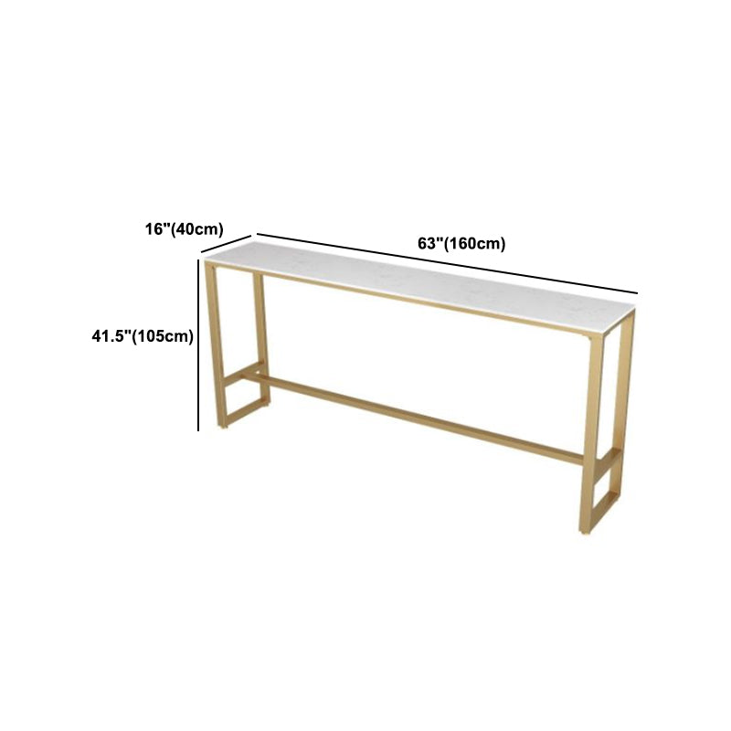 Glam 1/5/7 Pieces Bar Table Set Rectangle Stone Counter Table for Milk Tea Shop Clearhalo 'Bar Furniture' 'furn' 'furn_home_bar_bar_sets' 'Furniture' 'Home Bars & Bar Sets' 'home_bar_bar_sets' 'Kitchen & Dining Furniture' 5781155