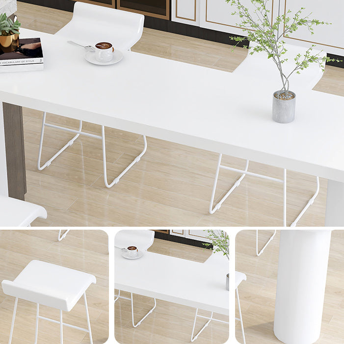 Juego de mesa de bar contemporánea, mesa de mostrador de 1/2/5 piezas con taburete de bar