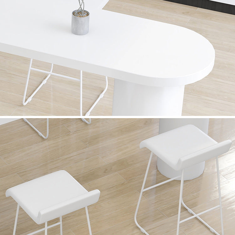 Juego de mesa de bar contemporánea, mesa de mostrador de 1/2/5 piezas con taburete de bar