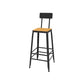 Industrial 1/6/11 Pieces Bar Table Set Rectangle Wood Counter Table with Stools for Cafe Light-Brown 30"H Stools (Set of 2) Clearhalo 'Bar Furniture' 'furn' 'furn_home_bar_bar_sets' 'Furniture' 'Home Bars & Bar Sets' 'home_bar_bar_sets' 'Kitchen & Dining Furniture' 5781195