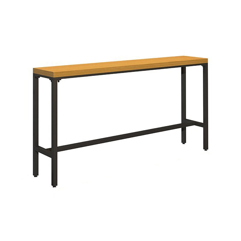 Industrial 1/6/11 Pieces Bar Table Set Rectangle Wood Counter Table with Stools for Cafe Clearhalo 'Bar Furniture' 'furn' 'furn_home_bar_bar_sets' 'Furniture' 'Home Bars & Bar Sets' 'home_bar_bar_sets' 'Kitchen & Dining Furniture' 5781197