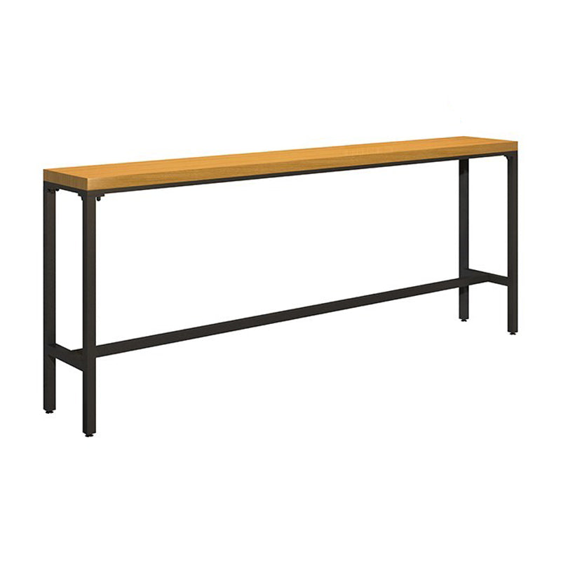 Industrial 1/6/11 Pieces Bar Table Set Rectangle Wood Counter Table with Stools for Cafe Wood 118"L x 16"W Clearhalo 'Bar Furniture' 'furn' 'furn_home_bar_bar_sets' 'Furniture' 'Home Bars & Bar Sets' 'home_bar_bar_sets' 'Kitchen & Dining Furniture' 5781199