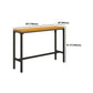 Industrial 1/6/11 Pieces Bar Table Set Rectangle Wood Counter Table with Stools for Cafe Clearhalo 'Bar Furniture' 'furn' 'furn_home_bar_bar_sets' 'Furniture' 'Home Bars & Bar Sets' 'home_bar_bar_sets' 'Kitchen & Dining Furniture' 5781208