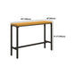 Industrial 1/6/11 Pieces Bar Table Set Rectangle Wood Counter Table with Stools for Cafe Clearhalo 'Bar Furniture' 'furn' 'furn_home_bar_bar_sets' 'Furniture' 'Home Bars & Bar Sets' 'home_bar_bar_sets' 'Kitchen & Dining Furniture' 5781209