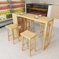 Glam 1/5 Pieces Bar Table Set Rectangle Wood Counter Table for Kitchen Clearhalo 'Bar Furniture' 'furn' 'furn_home_bar_bar_sets' 'Furniture' 'Home Bars & Bar Sets' 'home_bar_bar_sets' 'Kitchen & Dining Furniture' 5781219