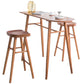 Glam 1/3 Pieces Bar Table Set Rectangle Wooden Counter Table for Home Use Clearhalo 'Bar Furniture' 'furn' 'furn_home_bar_bar_sets' 'Furniture' 'Home Bars & Bar Sets' 'home_bar_bar_sets' 'Kitchen & Dining Furniture' 5781245