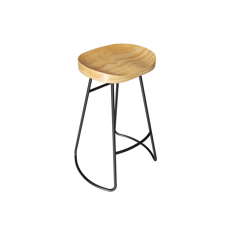 Modern 1/4 Pieces Bar Table Set Rectangle Pine Wood Counter Table with Stools for Balcony Brown 30"H Stool (Single) Clearhalo 'Bar Furniture' 'furn' 'furn_home_bar_bar_sets' 'Furniture' 'Home Bars & Bar Sets' 'home_bar_bar_sets' 'Kitchen & Dining Furniture' 5781300