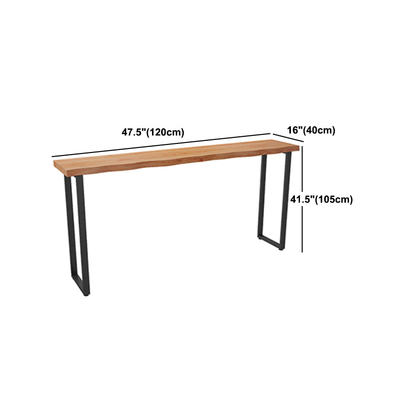 Modern 1/4 Pieces Bar Table Set Rectangle Pine Wood Counter Table with Stools for Balcony Clearhalo 'Bar Furniture' 'furn' 'furn_home_bar_bar_sets' 'Furniture' 'Home Bars & Bar Sets' 'home_bar_bar_sets' 'Kitchen & Dining Furniture' 5781311